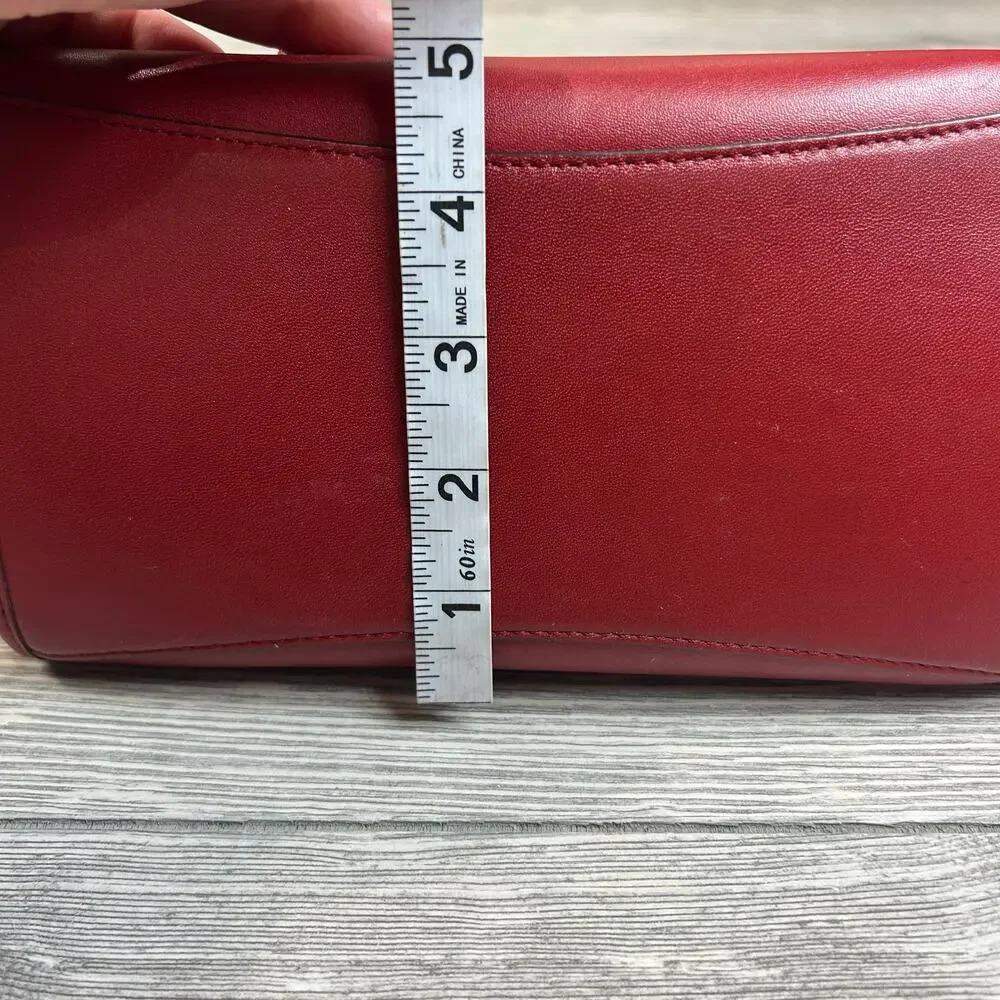 Coach Mini Crosby Carryall Red Pebble Leather Bag NWT - Picture 5 of 9